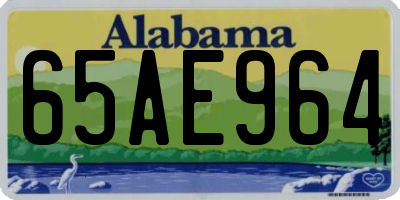 AL license plate 65AE964
