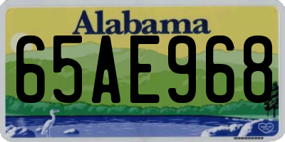 AL license plate 65AE968