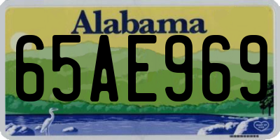 AL license plate 65AE969