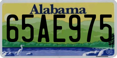 AL license plate 65AE975