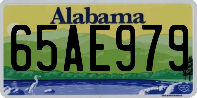AL license plate 65AE979