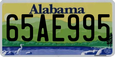 AL license plate 65AE995