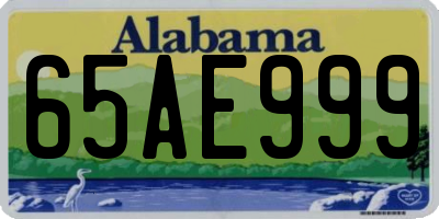 AL license plate 65AE999