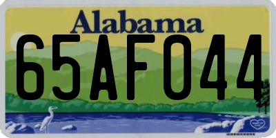 AL license plate 65AF044