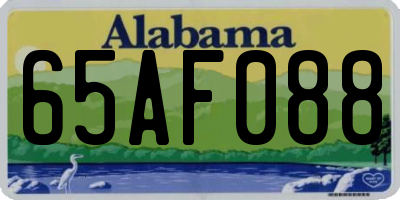 AL license plate 65AF088