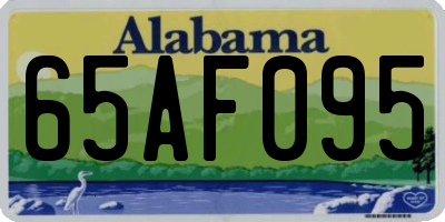 AL license plate 65AF095
