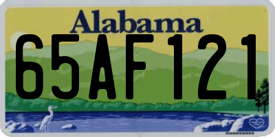 AL license plate 65AF121