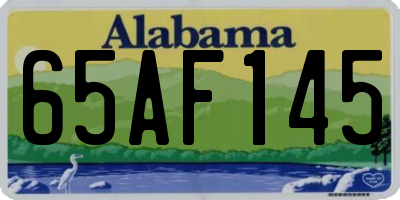 AL license plate 65AF145