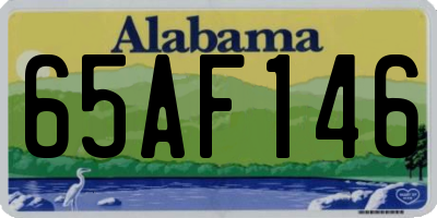 AL license plate 65AF146
