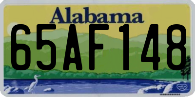 AL license plate 65AF148