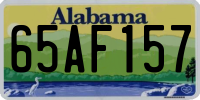 AL license plate 65AF157