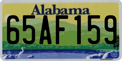 AL license plate 65AF159