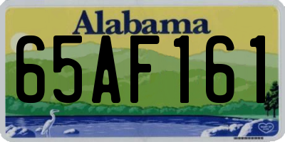 AL license plate 65AF161