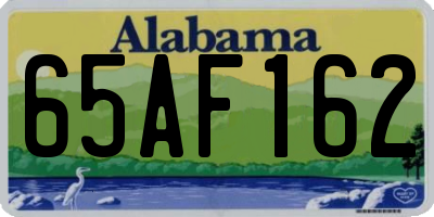 AL license plate 65AF162