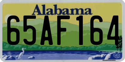 AL license plate 65AF164