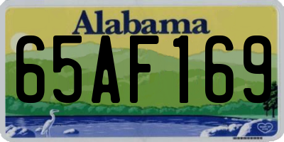AL license plate 65AF169