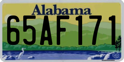 AL license plate 65AF171