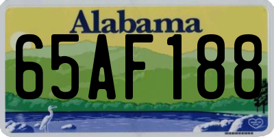 AL license plate 65AF188