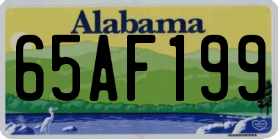 AL license plate 65AF199