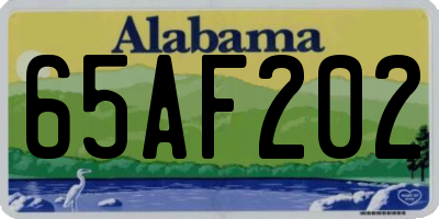 AL license plate 65AF202