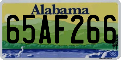 AL license plate 65AF266