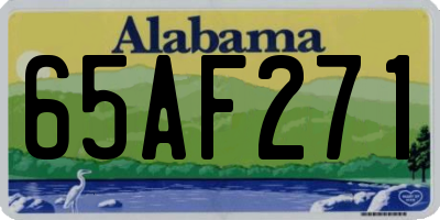 AL license plate 65AF271