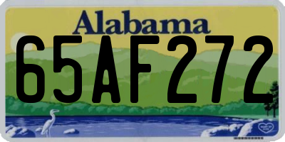 AL license plate 65AF272