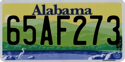 AL license plate 65AF273