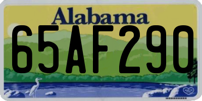 AL license plate 65AF290