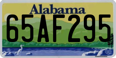 AL license plate 65AF295