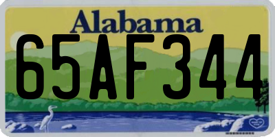 AL license plate 65AF344
