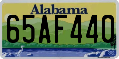 AL license plate 65AF440