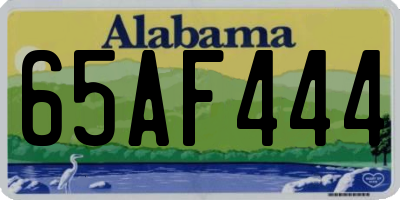 AL license plate 65AF444