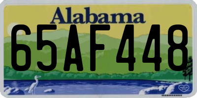 AL license plate 65AF448