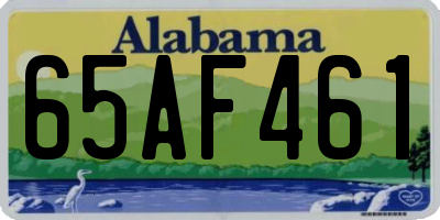 AL license plate 65AF461