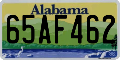 AL license plate 65AF462