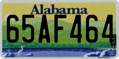 AL license plate 65AF464
