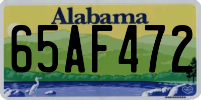 AL license plate 65AF472