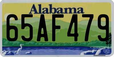 AL license plate 65AF479