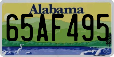 AL license plate 65AF495