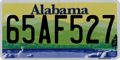 AL license plate 65AF527