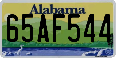 AL license plate 65AF544