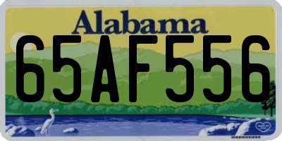 AL license plate 65AF556