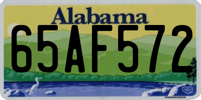 AL license plate 65AF572