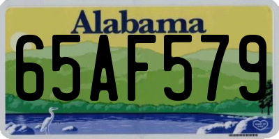 AL license plate 65AF579