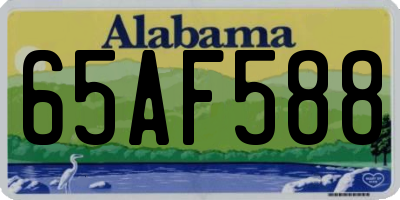 AL license plate 65AF588