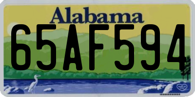 AL license plate 65AF594