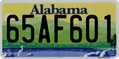AL license plate 65AF601