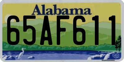 AL license plate 65AF611