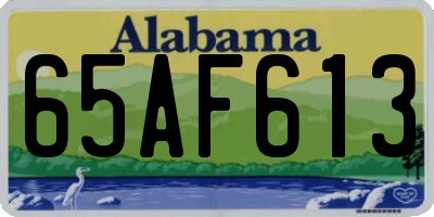 AL license plate 65AF613